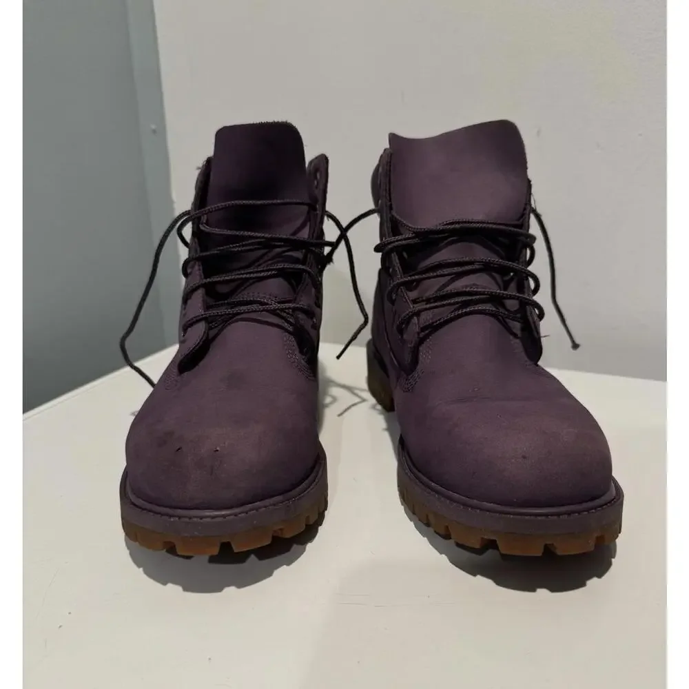 Purple Timberland Boots – Men’s 7 / Women’s 9–9.5 (Big Kids 7) – Fast Shipping! - Picture 5 of 9